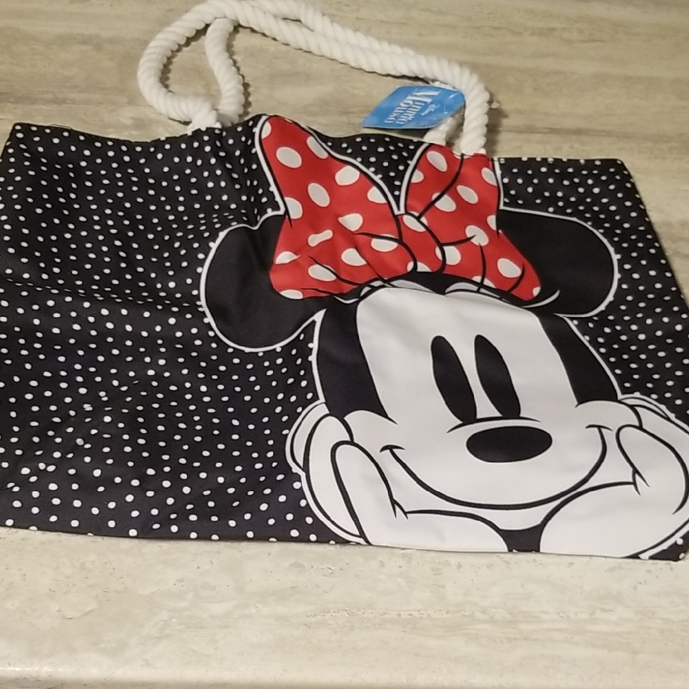 NWTs Minnie Mouse Polka Dot Tote Bag